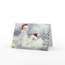 Hermes the Maltese Christmas Greeting Card