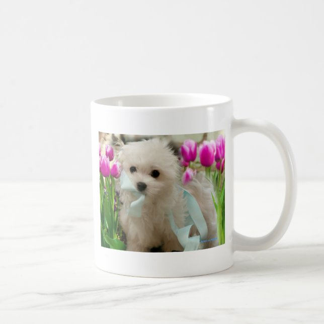 Hermes the Maltese Coffee Mug (Right)
