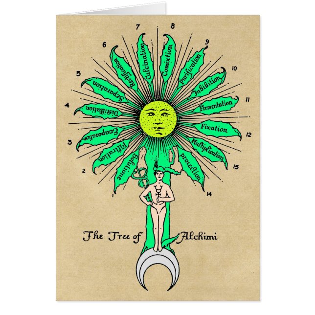 Hermes Tree of Alchemy Card (Front)