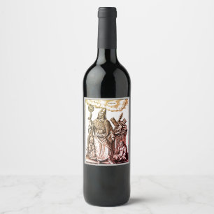 Hermes Trismegistus (Hermes the Thrice-Greatest) Wine Label