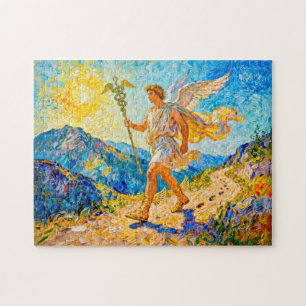 Hermes with Winged Staff and Sandals Walking a Sac Jigsaw Puzzle
