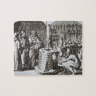 Hermetic Philosophers and an Alchemist, from 'Muse Jigsaw Puzzle