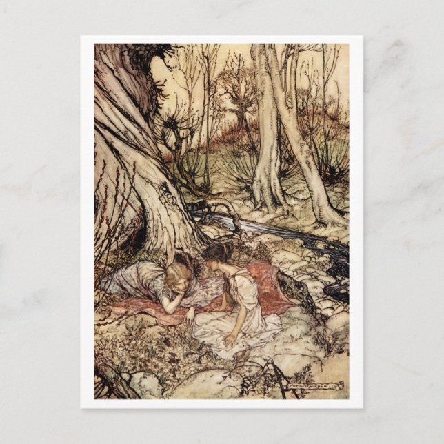 Hermia and Lysander Postcard (Front)