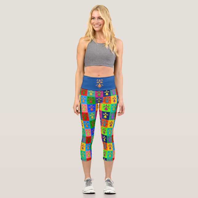 Hermine Pop Capri Leggings (Front)