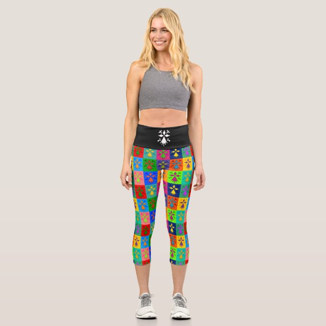 Hermine Pop Capri Leggings (Front)