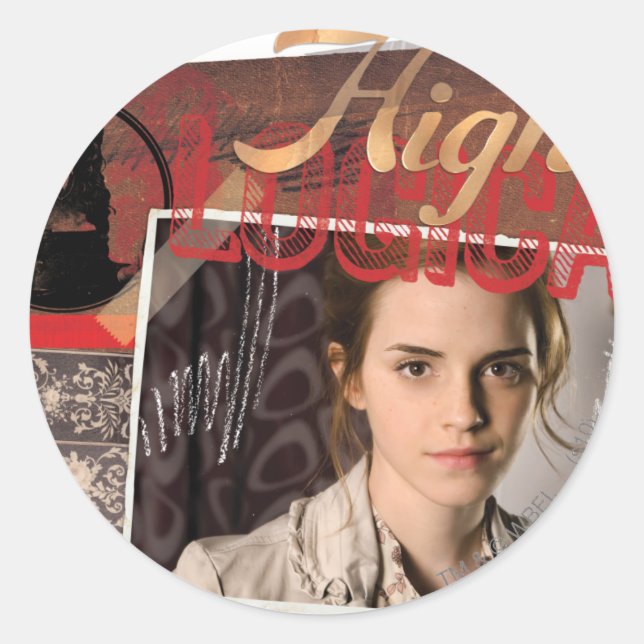 Hermione 8 classic round sticker (Front)