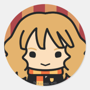 Hermione Granger Cartoon Character Art Classic Round Sticker