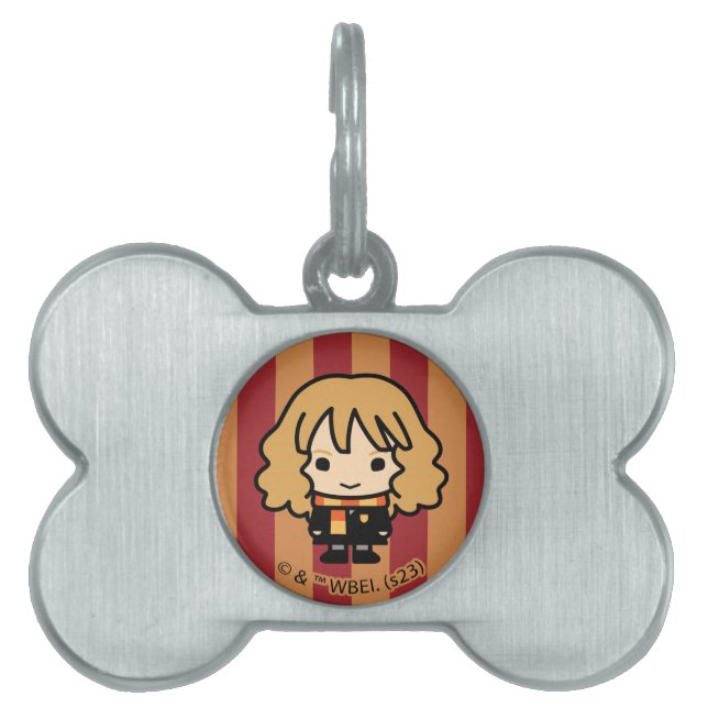 Hermione Granger Cartoon Character Art Pet ID Tag (Front)