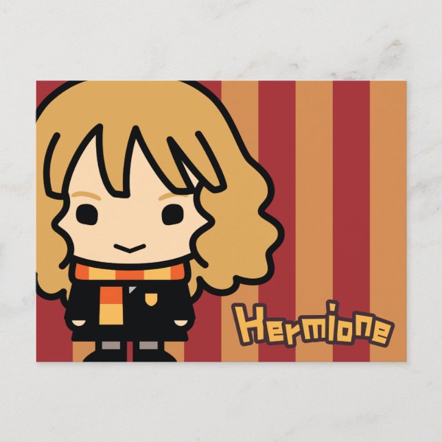 Hermione Granger Cartoon Character Art Postcard (Front)