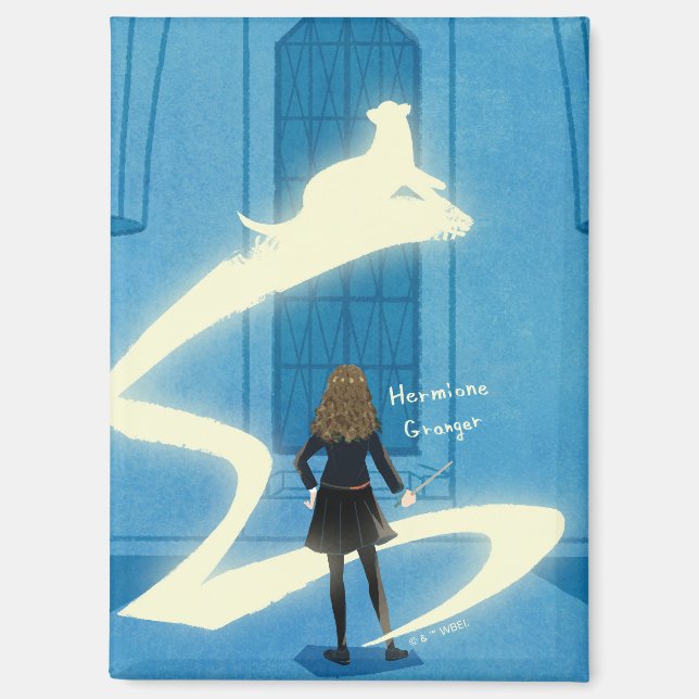Hermione Granger Patronus Painting Magnet (Front)
