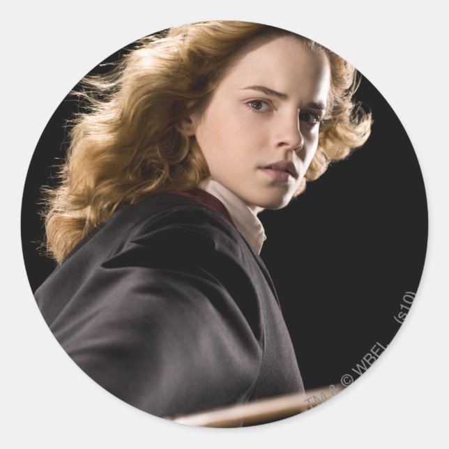 Hermione Granger Ready For Action Classic Round Sticker (Front)