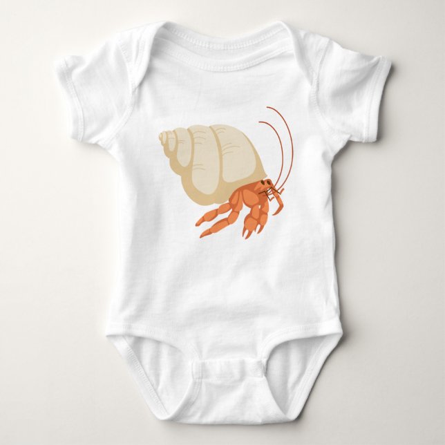 Hermit Crab Baby Bodysuit (Front)