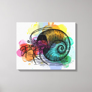 Hermit Crab Canvas Print