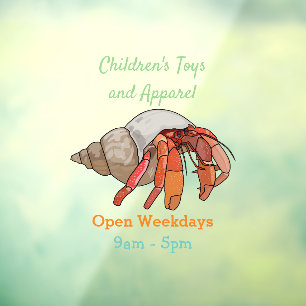 Hermit crab cartoon illustration
