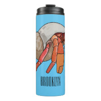 Hermit crab cartoon illustration