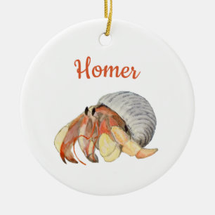 Hermit Crab Ceramic Tree Decoration