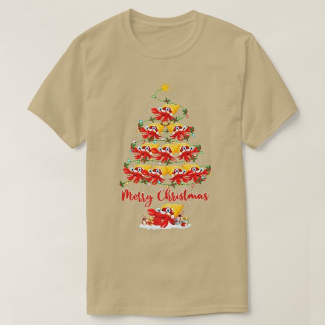 Hermit Crab Lover Matching Santa Hermit Crab Chris T-Shirt (Design Front)