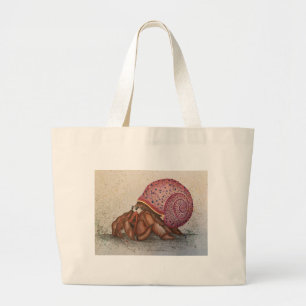 Hermit Crab Party Large Tote Bag