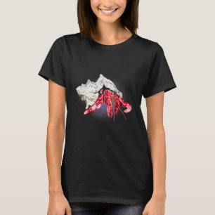 Hermit Crab Watercolor Fantasy Mythical Mystic T-Shirt