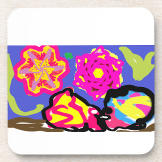 Hermit crabs wedding coaster
