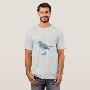 Hermit Thrush - Ocean Blue T-Shirt