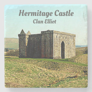 Hermitage Castle – Scottish Elliot Clan Stone Coaster