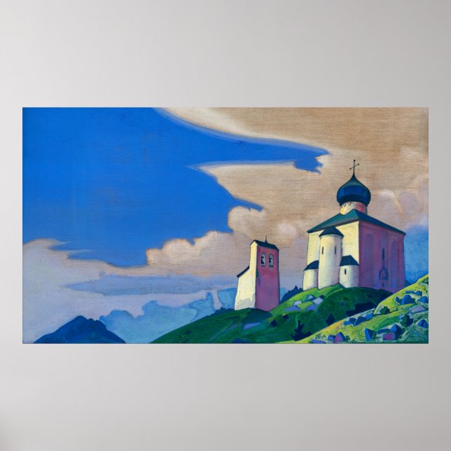 Hermitage of Saint Sergius by Nicholas Roerich Poster (Front)