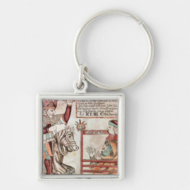 Hermod astride Sleipnir Key Ring (Front)