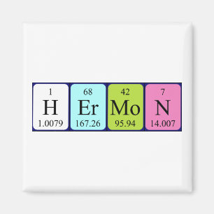 Hermon periodic table name magnet