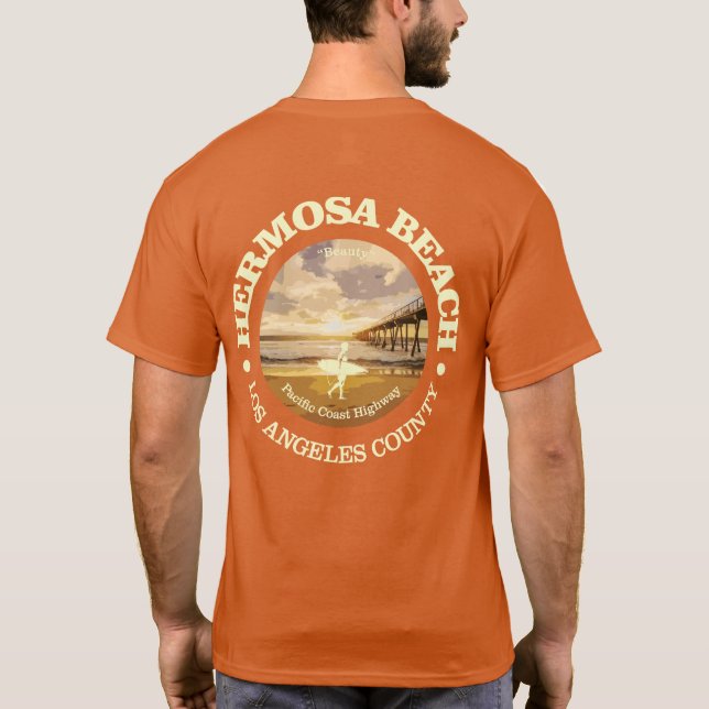 Hermosa Beach (C) T-Shirt (Back)