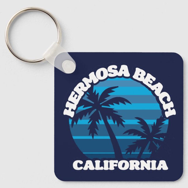 Hermosa Beach,California Key Ring (Front)