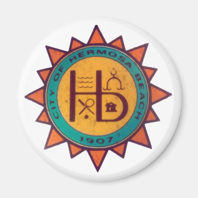 Hermosa Beach Seal Magnet (Front)