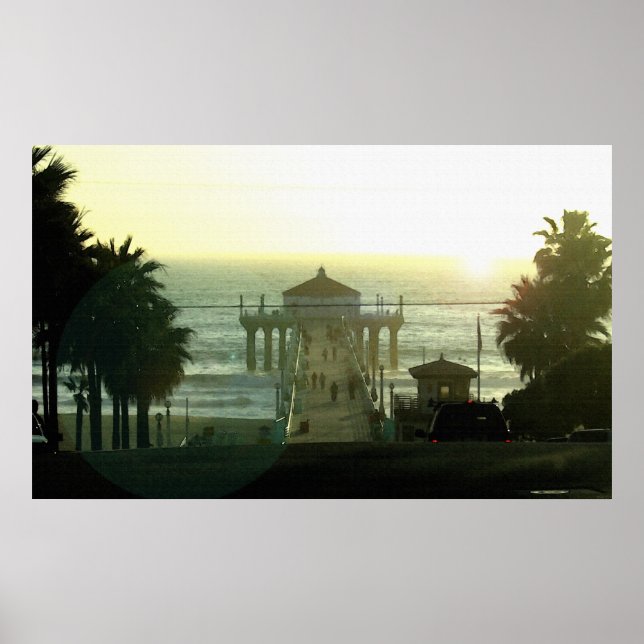 Hermosa Beach Sunset 36 x 22 posters (Front)