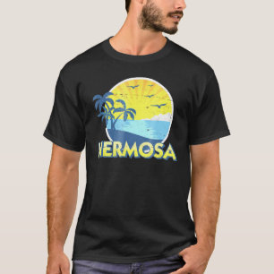 Hermoso Beach California Surfing 70s T-Shirt