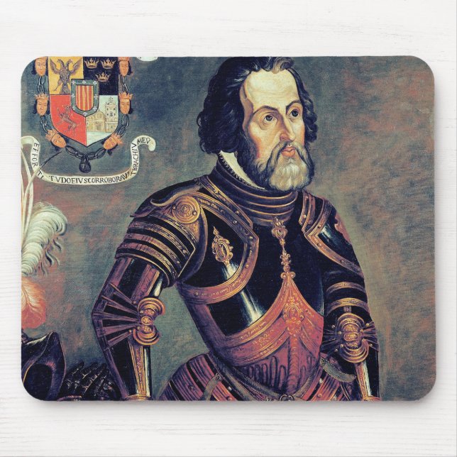 Hernando Cortes Mouse Pad (Front)
