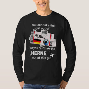Herne Boarding Pass Herne Girl Herne T-Shirt