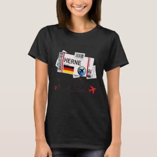Herne Girl Herne Boarding Pass Herne T-Shirt