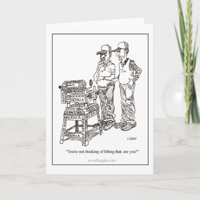 Hernia Cartoon Card (Front)