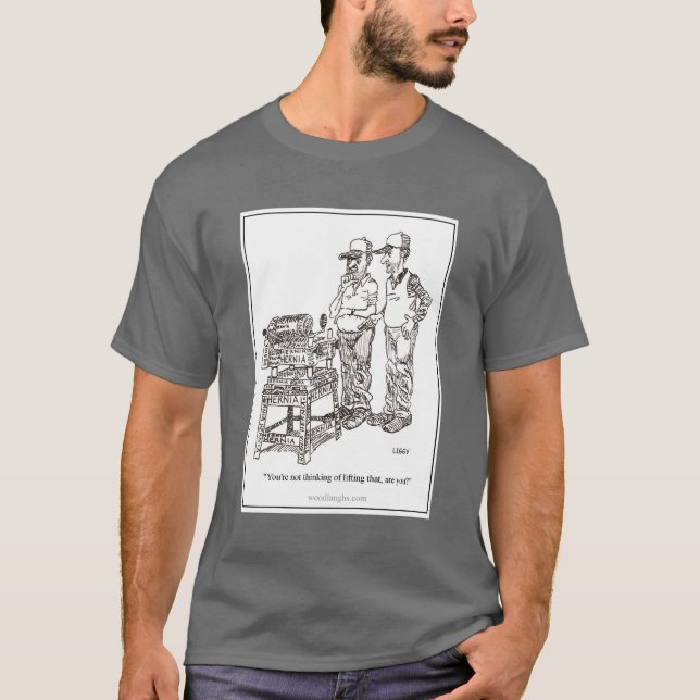 Hernia Cartoon T-Shirt (Front)