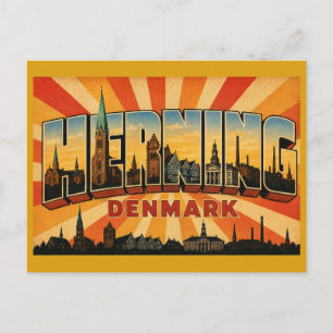 Herning Denmark Modern Art Postcard