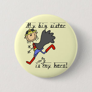 Hero Big Sister Tshirts and Gifts 6 Cm Round Badge