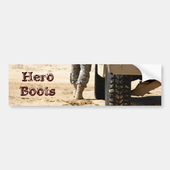 Hero Boots Bumper Sticker (Front)