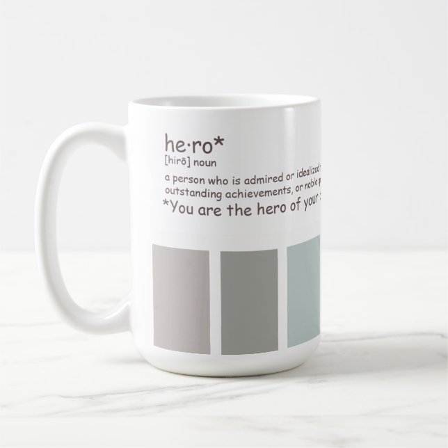hero coffee mug (Left)
