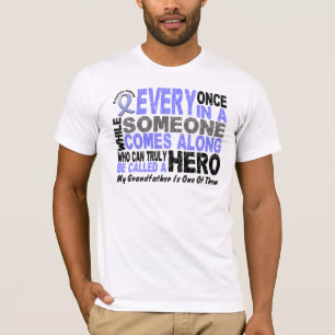 HERO COMES ALONG 1 Grandfather PROSTATE CANCER T-Shirt