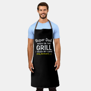 Hero Dad BBQ Apron - No Cape Needed Grill Master 