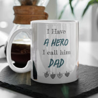 Hero Dad | Custom Photos Father's Day Coffee Mug