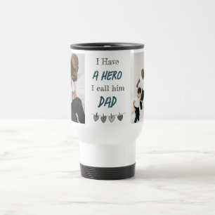 Hero Dad   Custom Photos Father's Day Travel Mug
