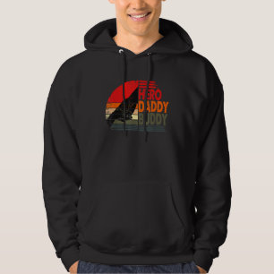 HERO DADDY BUDDY Dad Father Fathers Day Hoodie