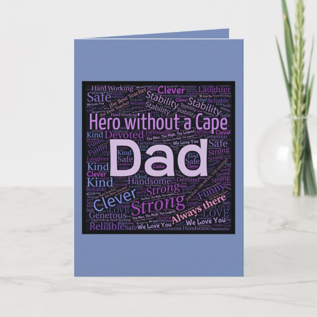 Hero Father's Day Card (Front)