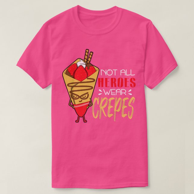 Hero Food Crepes Chef Cook Cooking T-Shirt (Design Front)